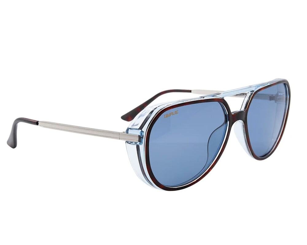 Men's Crystal Seafoam G15 Gradient Gold Lens Pilot Glasses Retro NWT